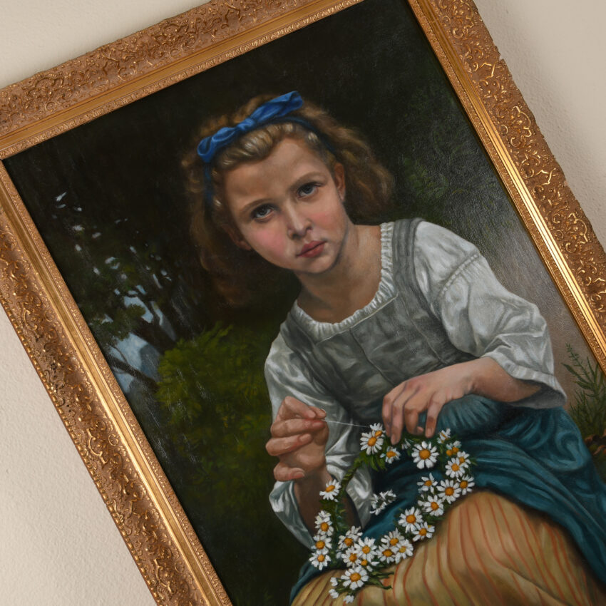 Child Braiding A Crown - William-Adolphe Bouguereau - Image 6
