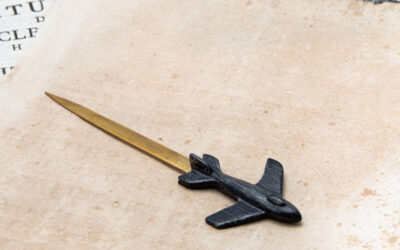 Pewter Airplane Letter Opener