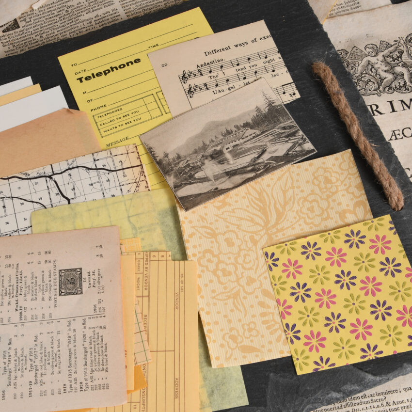 Ephemera Pack - Yellow Theme Vintage